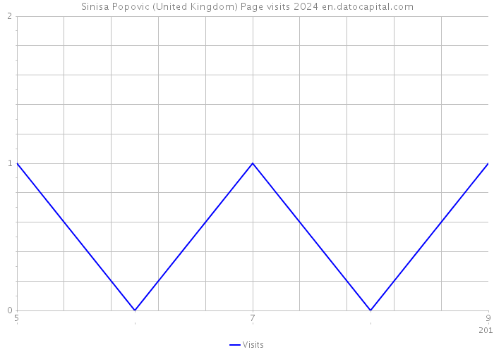 Sinisa Popovic (United Kingdom) Page visits 2024 