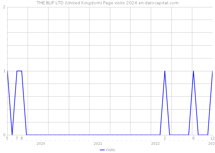 THE BLIP LTD (United Kingdom) Page visits 2024 