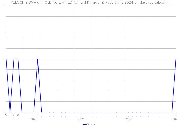 VELOCITY SMART HOLDING LIMITED (United Kingdom) Page visits 2024 