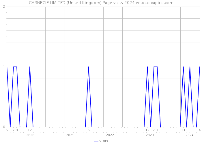 CARNEGIE LIMITED (United Kingdom) Page visits 2024 