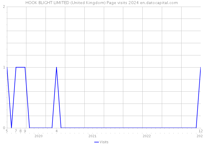 HOOK BLIGHT LIMITED (United Kingdom) Page visits 2024 