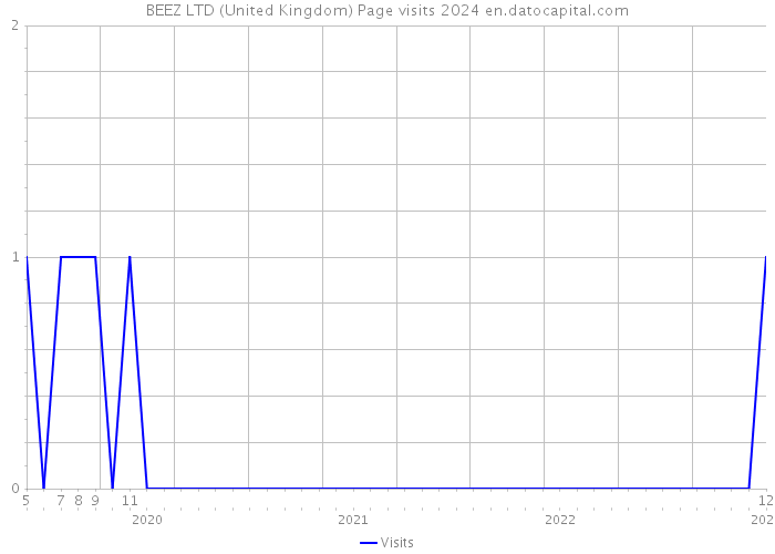 BEEZ LTD (United Kingdom) Page visits 2024 