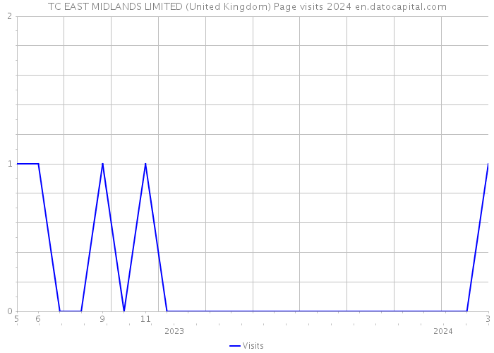 TC EAST MIDLANDS LIMITED (United Kingdom) Page visits 2024 