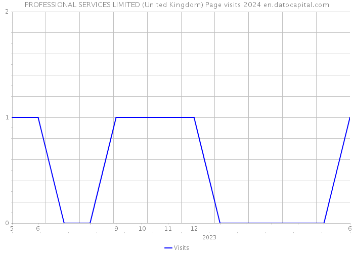 PROFESSIONAL SERVICES LIMITED (United Kingdom) Page visits 2024 