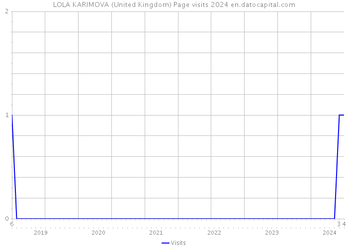LOLA KARIMOVA (United Kingdom) Page visits 2024 