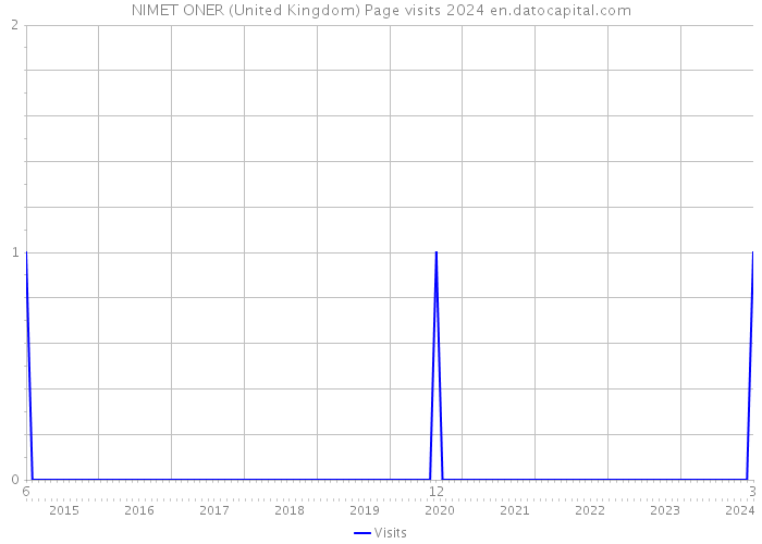 NIMET ONER (United Kingdom) Page visits 2024 