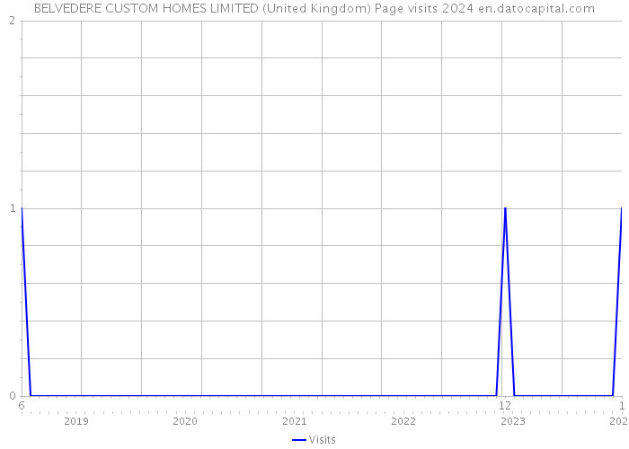 BELVEDERE CUSTOM HOMES LIMITED (United Kingdom) Page visits 2024 