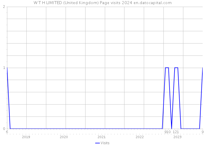 W T H LIMITED (United Kingdom) Page visits 2024 