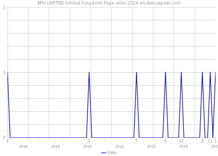 BPH LIMITED (United Kingdom) Page visits 2024 