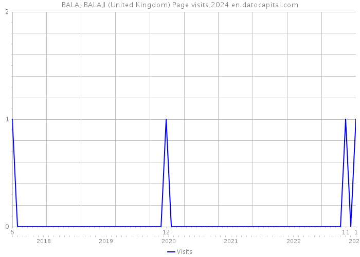BALAJ BALAJI (United Kingdom) Page visits 2024 