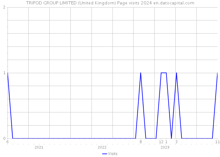 TRIPOD GROUP LIMITED (United Kingdom) Page visits 2024 