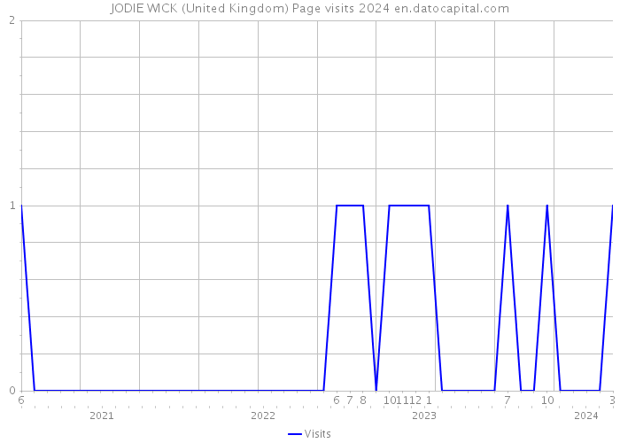 JODIE WICK (United Kingdom) Page visits 2024 