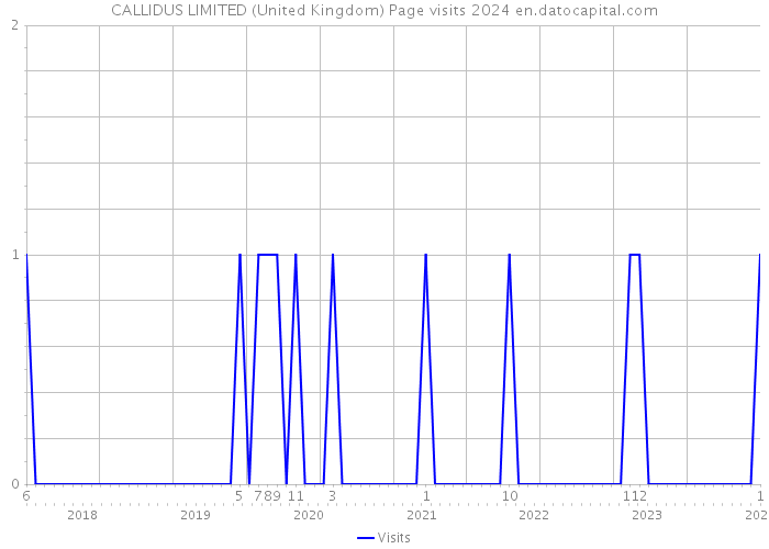 CALLIDUS LIMITED (United Kingdom) Page visits 2024 