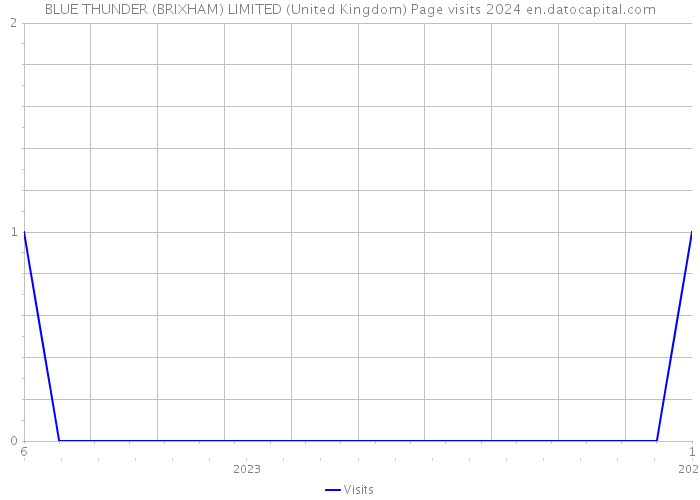 BLUE THUNDER (BRIXHAM) LIMITED (United Kingdom) Page visits 2024 