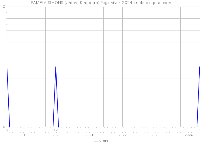PAMELA SIMONS (United Kingdom) Page visits 2024 