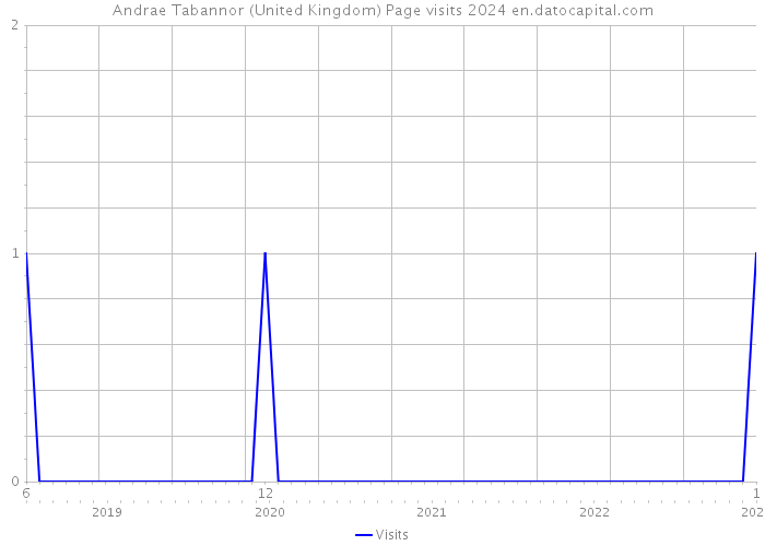 Andrae Tabannor (United Kingdom) Page visits 2024 