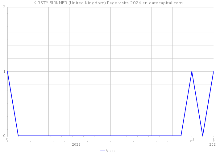 KIRSTY BIRKNER (United Kingdom) Page visits 2024 