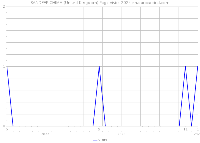 SANDEEP CHIMA (United Kingdom) Page visits 2024 