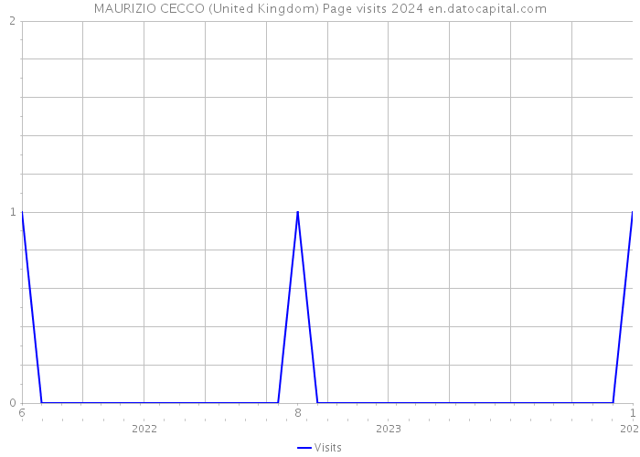 MAURIZIO CECCO (United Kingdom) Page visits 2024 