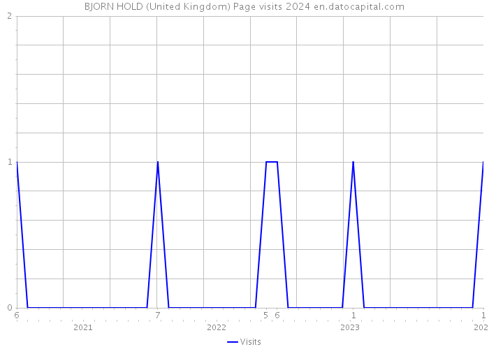 BJORN HOLD (United Kingdom) Page visits 2024 