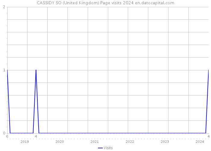 CASSIDY SO (United Kingdom) Page visits 2024 