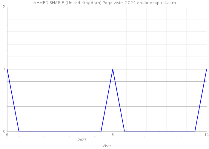AHMED SHARIF (United Kingdom) Page visits 2024 