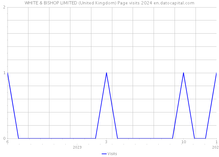 WHITE & BISHOP LIMITED (United Kingdom) Page visits 2024 