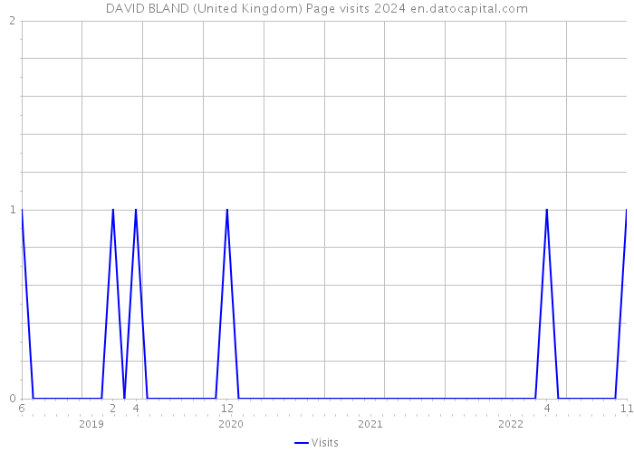 DAVID BLAND (United Kingdom) Page visits 2024 