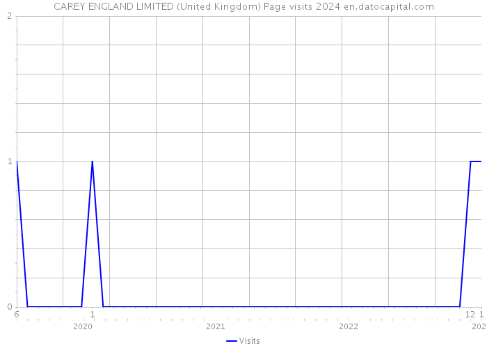 CAREY ENGLAND LIMITED (United Kingdom) Page visits 2024 