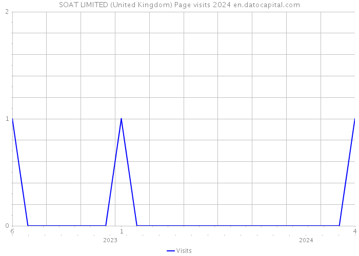 SOAT LIMITED (United Kingdom) Page visits 2024 