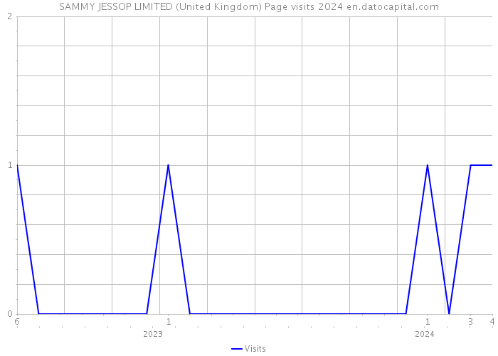 SAMMY JESSOP LIMITED (United Kingdom) Page visits 2024 