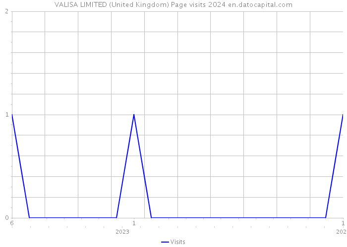 VALISA LIMITED (United Kingdom) Page visits 2024 