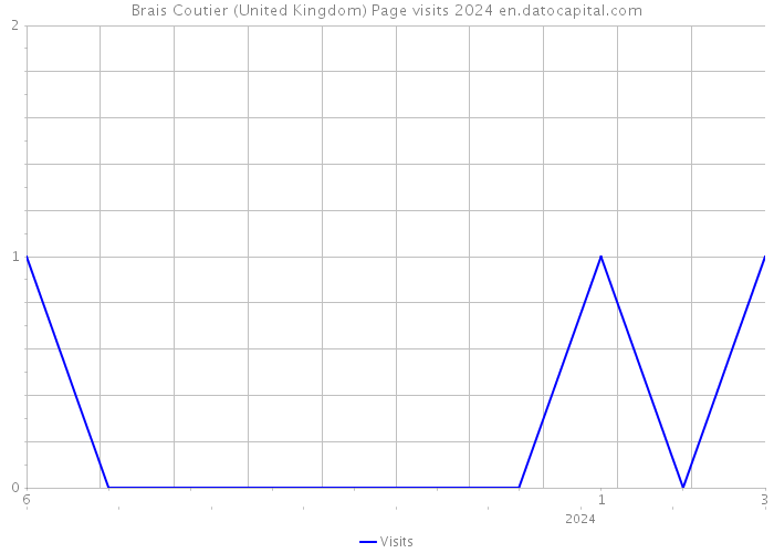 Brais Coutier (United Kingdom) Page visits 2024 