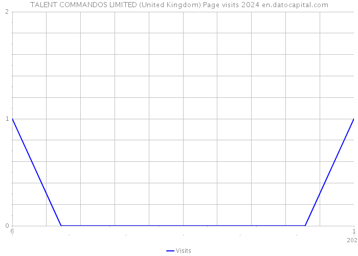 TALENT COMMANDOS LIMITED (United Kingdom) Page visits 2024 