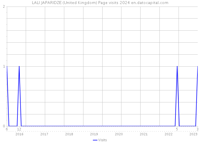 LALI JAPARIDZE (United Kingdom) Page visits 2024 