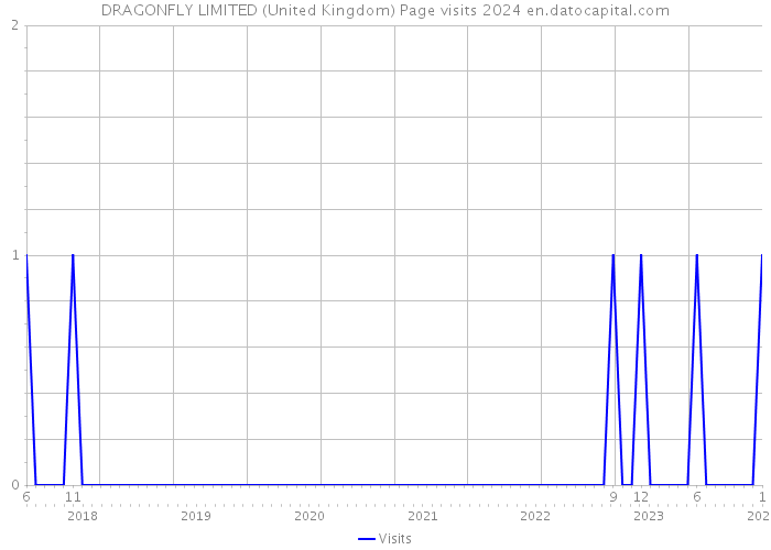 DRAGONFLY LIMITED (United Kingdom) Page visits 2024 