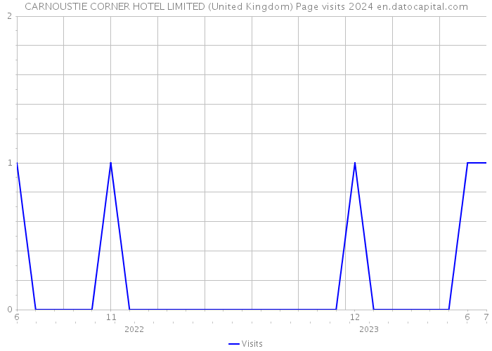 CARNOUSTIE CORNER HOTEL LIMITED (United Kingdom) Page visits 2024 
