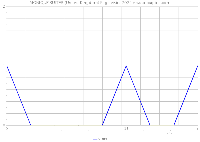 MONIQUE BUITER (United Kingdom) Page visits 2024 
