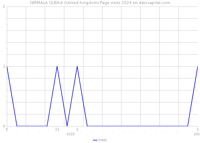 NIRMALA GUDKA (United Kingdom) Page visits 2024 
