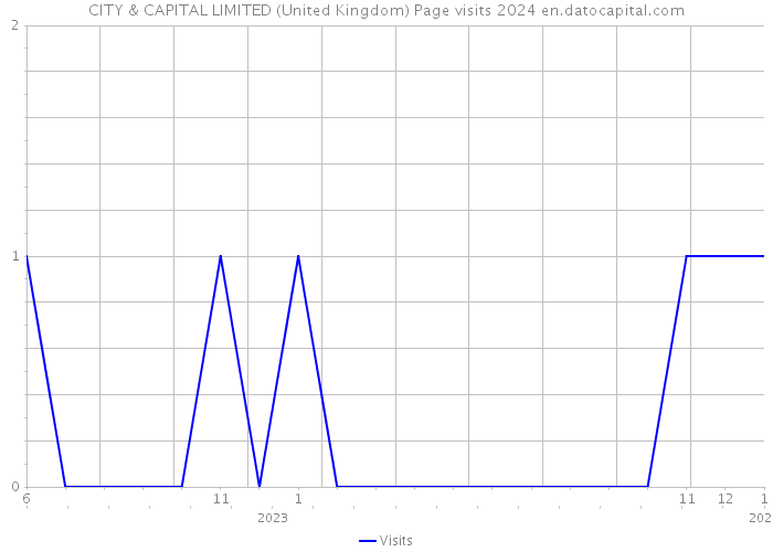 CITY & CAPITAL LIMITED (United Kingdom) Page visits 2024 