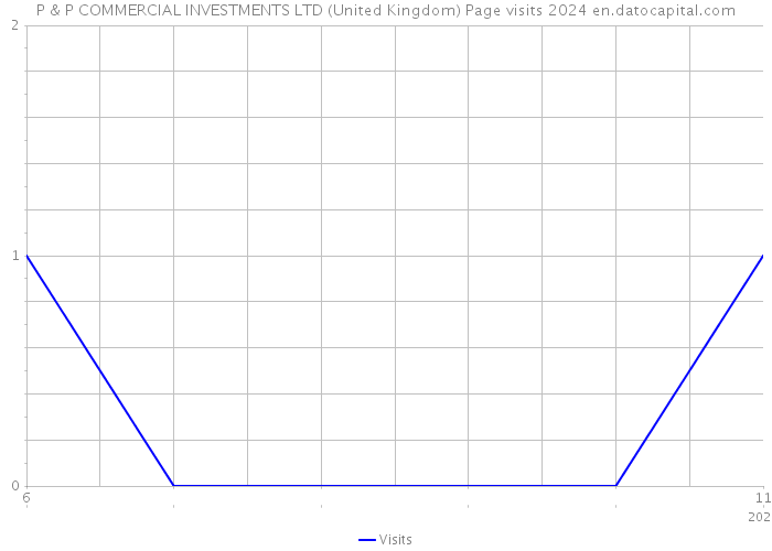 P & P COMMERCIAL INVESTMENTS LTD (United Kingdom) Page visits 2024 