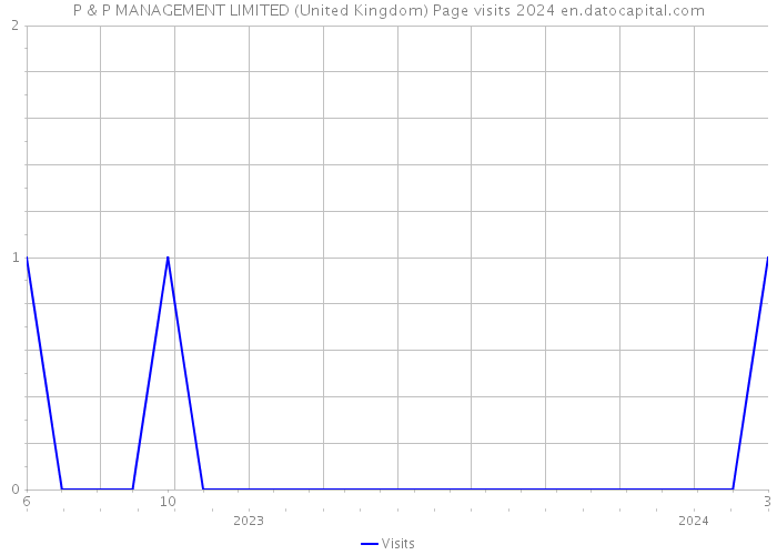 P & P MANAGEMENT LIMITED (United Kingdom) Page visits 2024 
