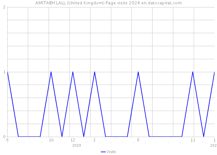 AMITABH LALL (United Kingdom) Page visits 2024 