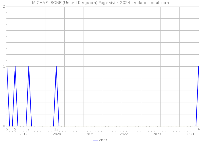 MICHAEL BONE (United Kingdom) Page visits 2024 