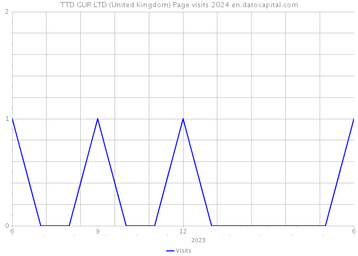 TTD GUR LTD (United Kingdom) Page visits 2024 