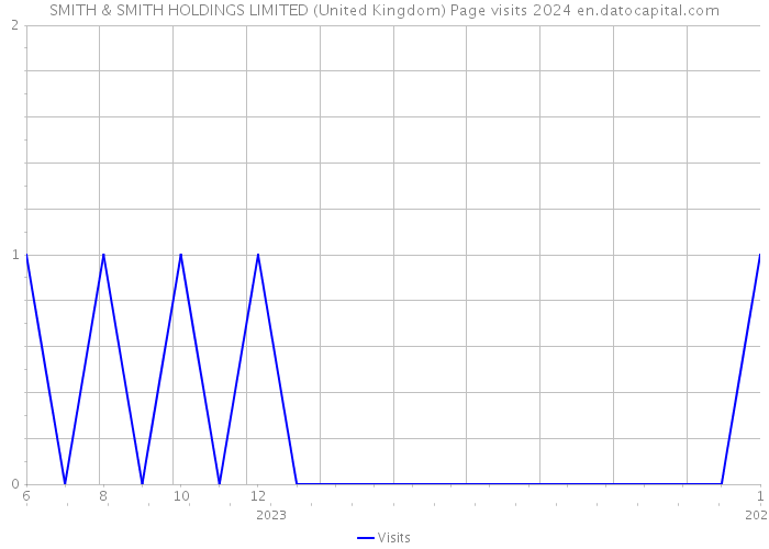 SMITH & SMITH HOLDINGS LIMITED (United Kingdom) Page visits 2024 