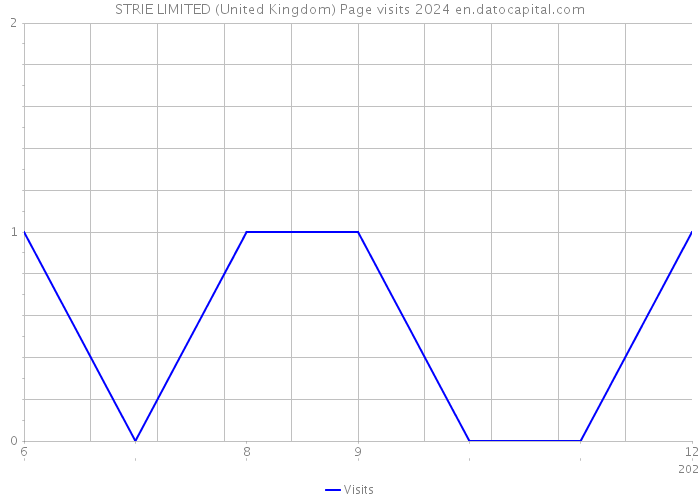 STRIE LIMITED (United Kingdom) Page visits 2024 