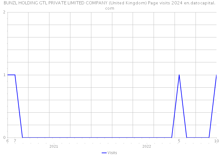 BUNZL HOLDING GTL PRIVATE LIMITED COMPANY (United Kingdom) Page visits 2024 