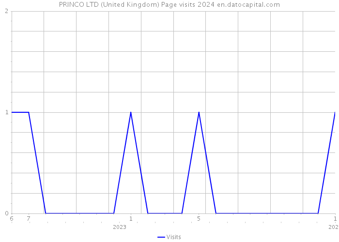 PRINCO LTD (United Kingdom) Page visits 2024 