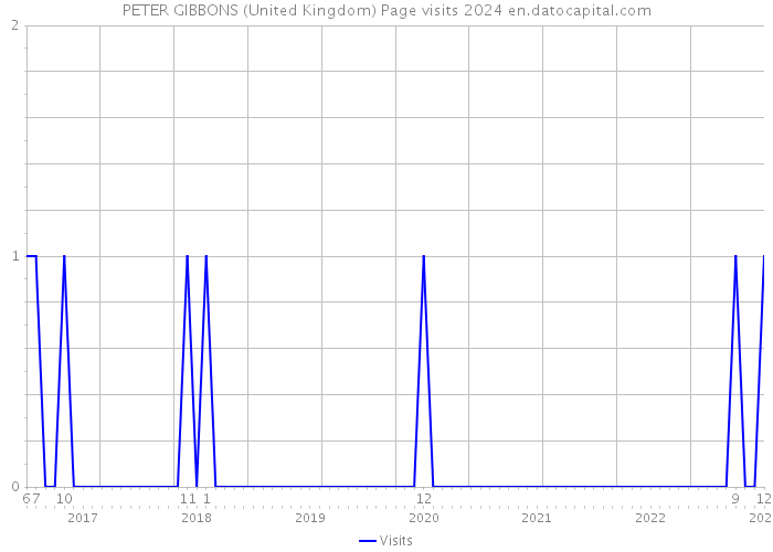 PETER GIBBONS (United Kingdom) Page visits 2024 